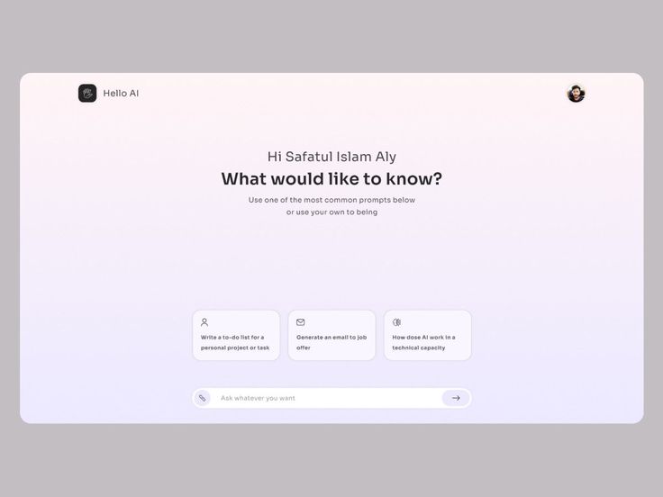 AI Chatbot preview